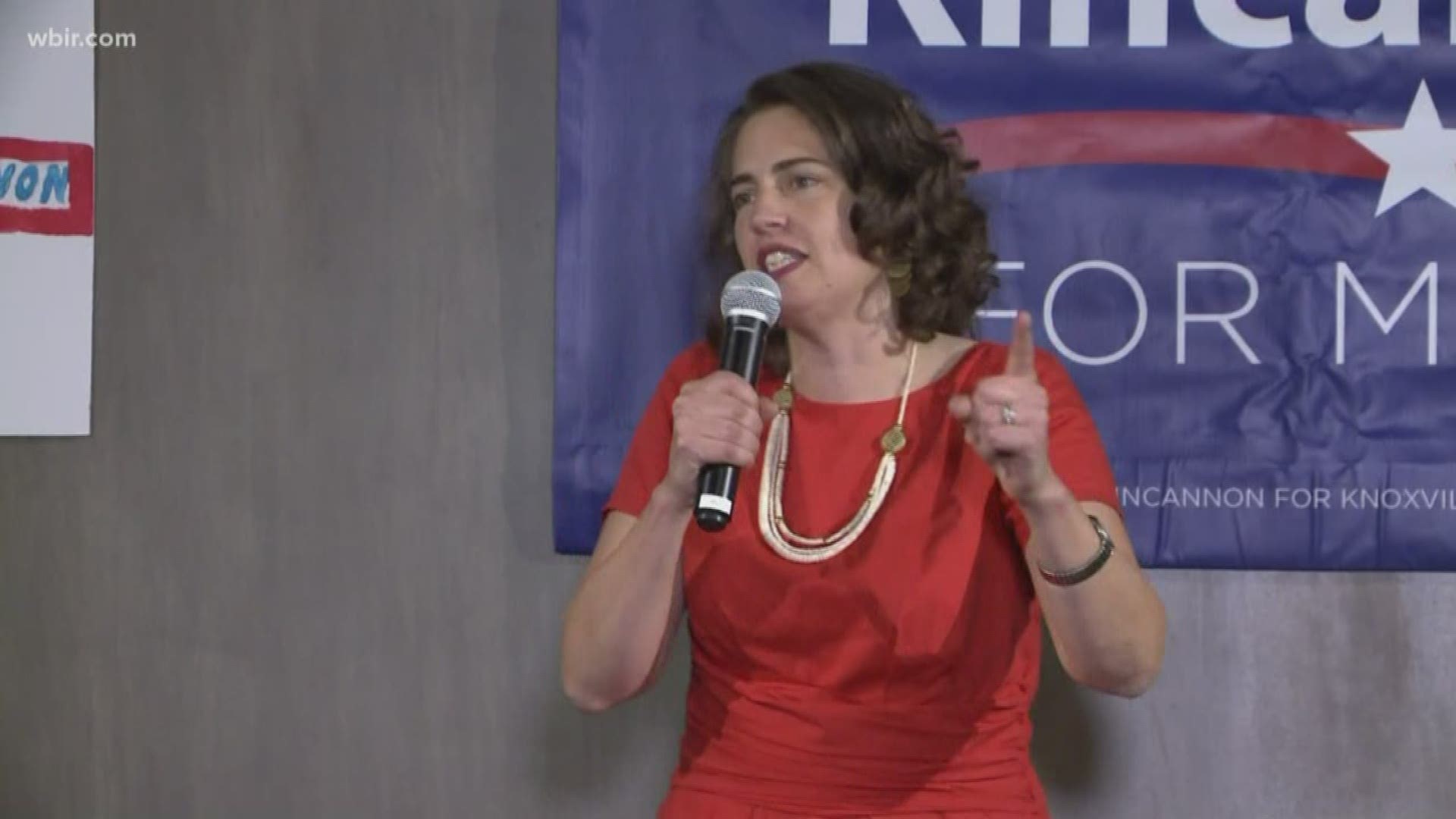 Knoxville now has a new mayor. Indya Kincannon was elected Tuesday night over Eddie Mannis.
