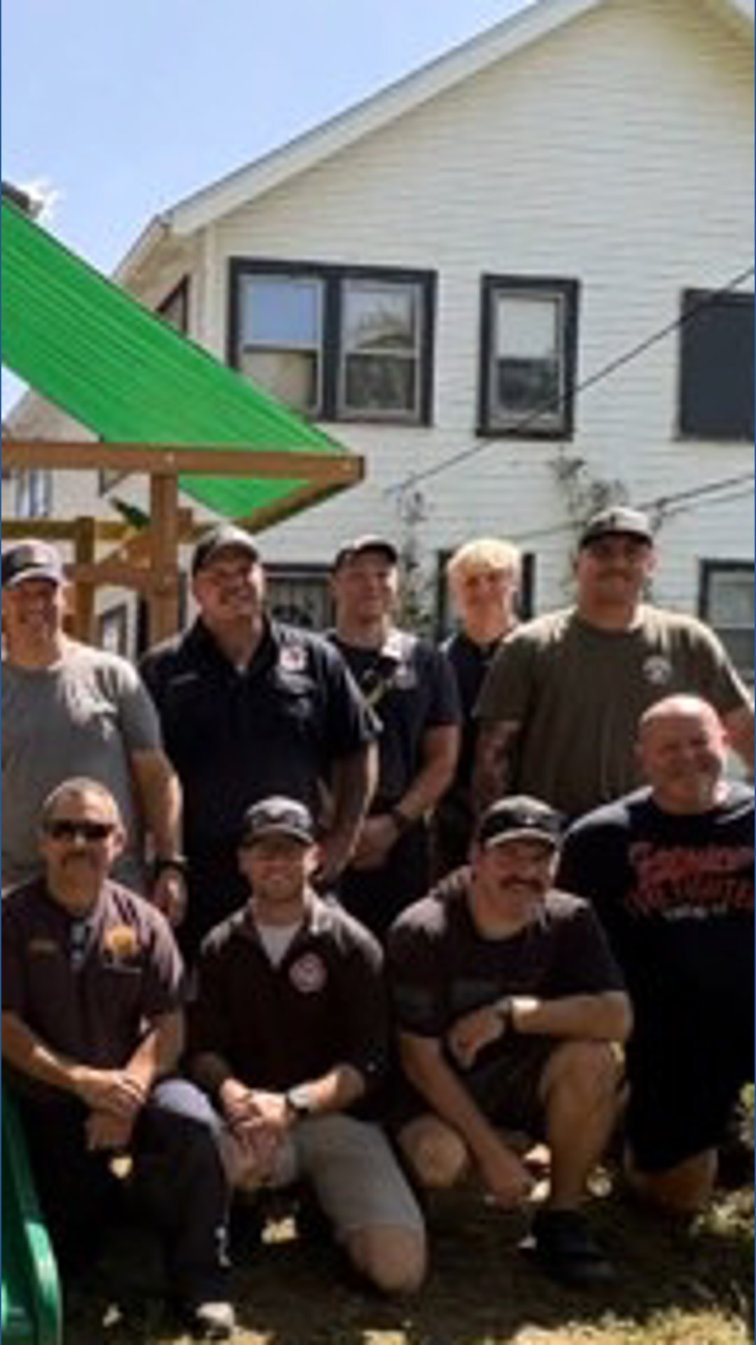 Ohio firefighters build playground for 1-year-old boy battling cancer Waylon, who is battling neuroblastoma, has to be careful about being around germs, including those found at public parks.