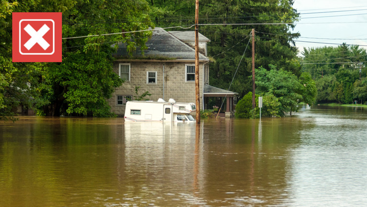 No, homeowners and renters insurance doesn’t typically cover flood damage from hurricanes