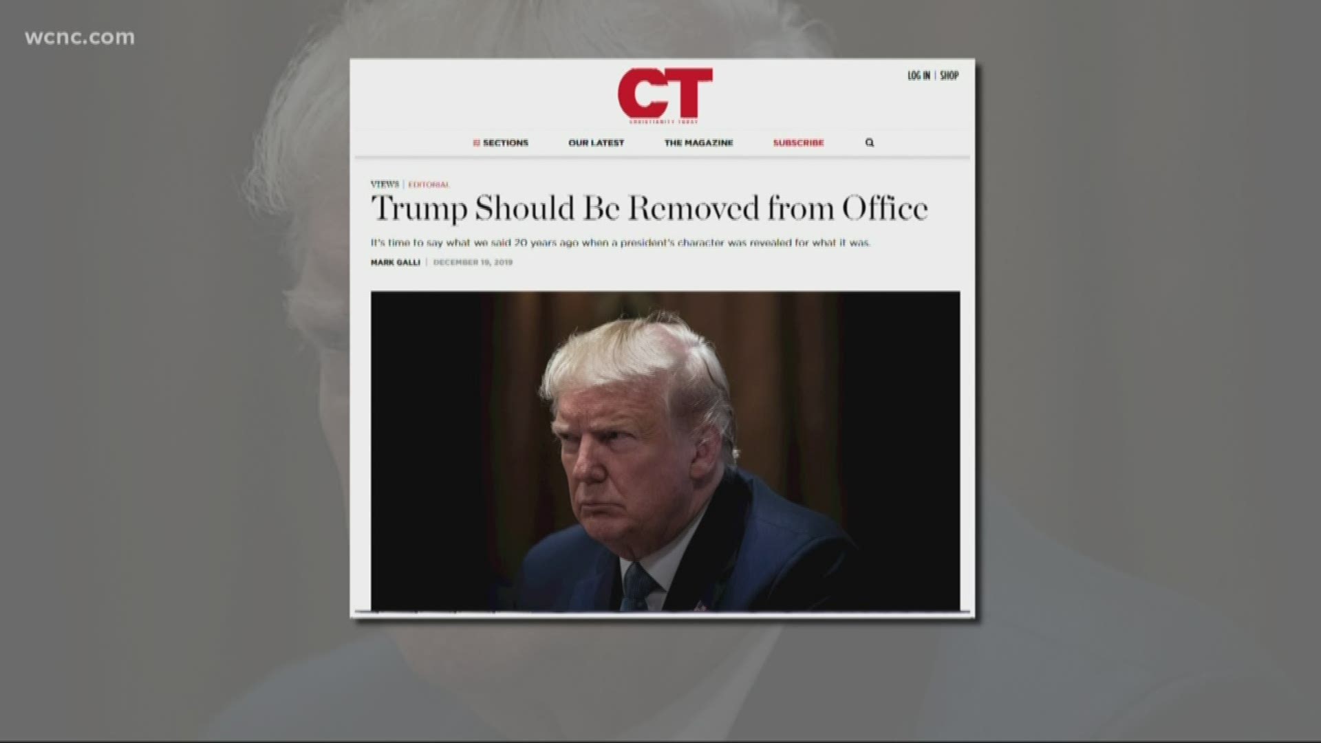 The editorial condemned the president for attempting to get the new president of Ukraine to launch an investigation of Trump’s political rival.