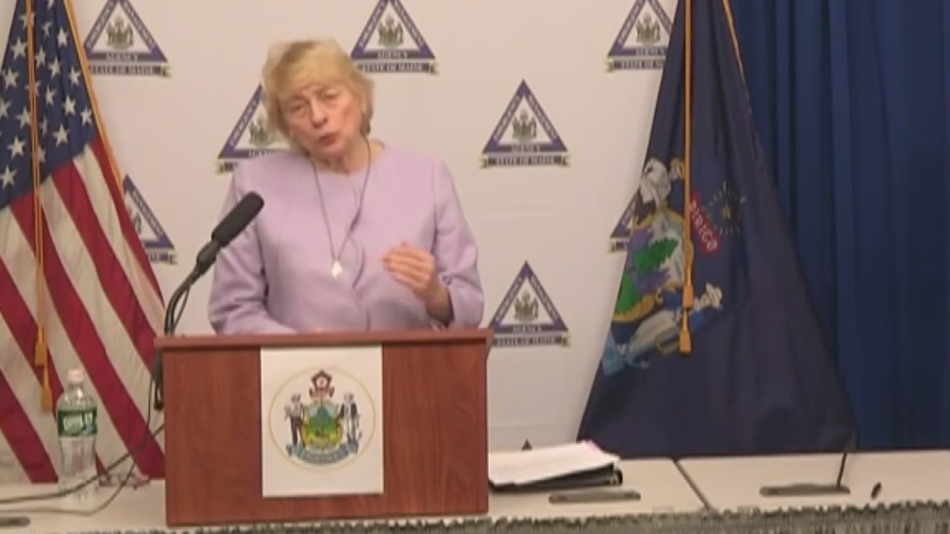 Maine Governor Janet Mills restricts personal travel and extends school closures through April 1 due to the coronavirus, COVID-19 spread
