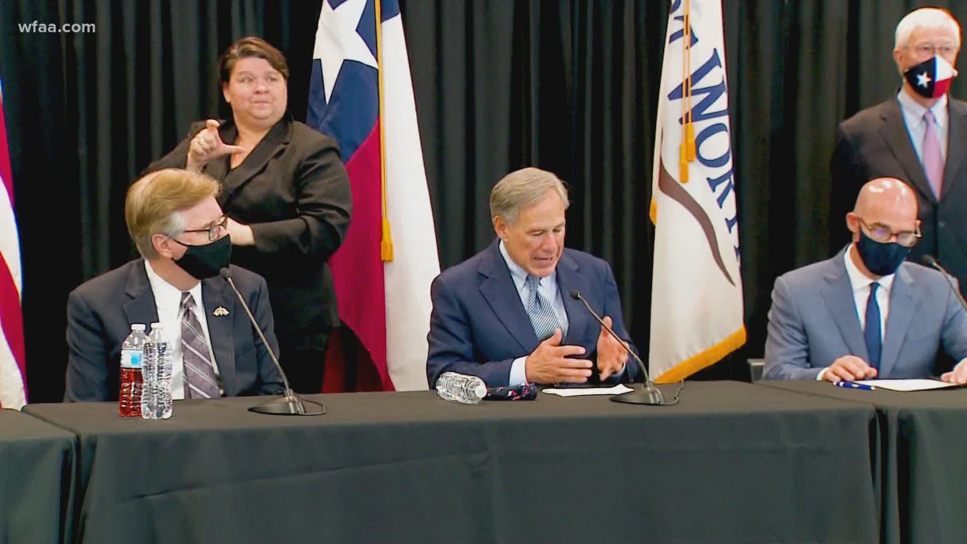 Gov. Abbott announced a legislative proposal Tuesday where any city that defunds police departments will have its property tax revenue frozen at its current rate.