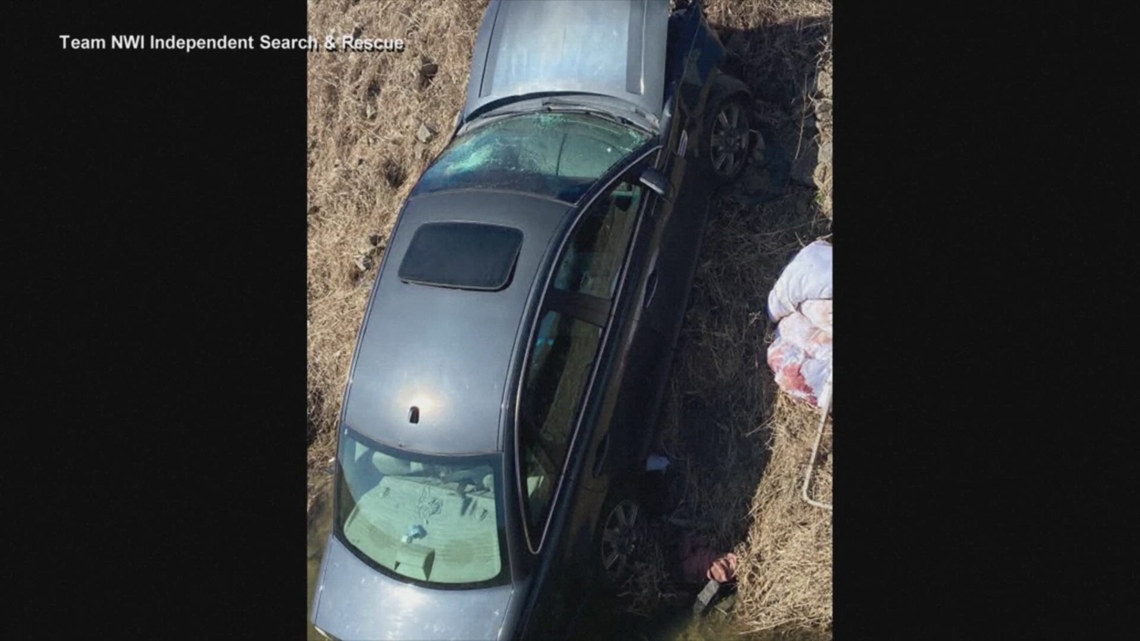 Indiana woman found alive after being trapped in ditch for days ...