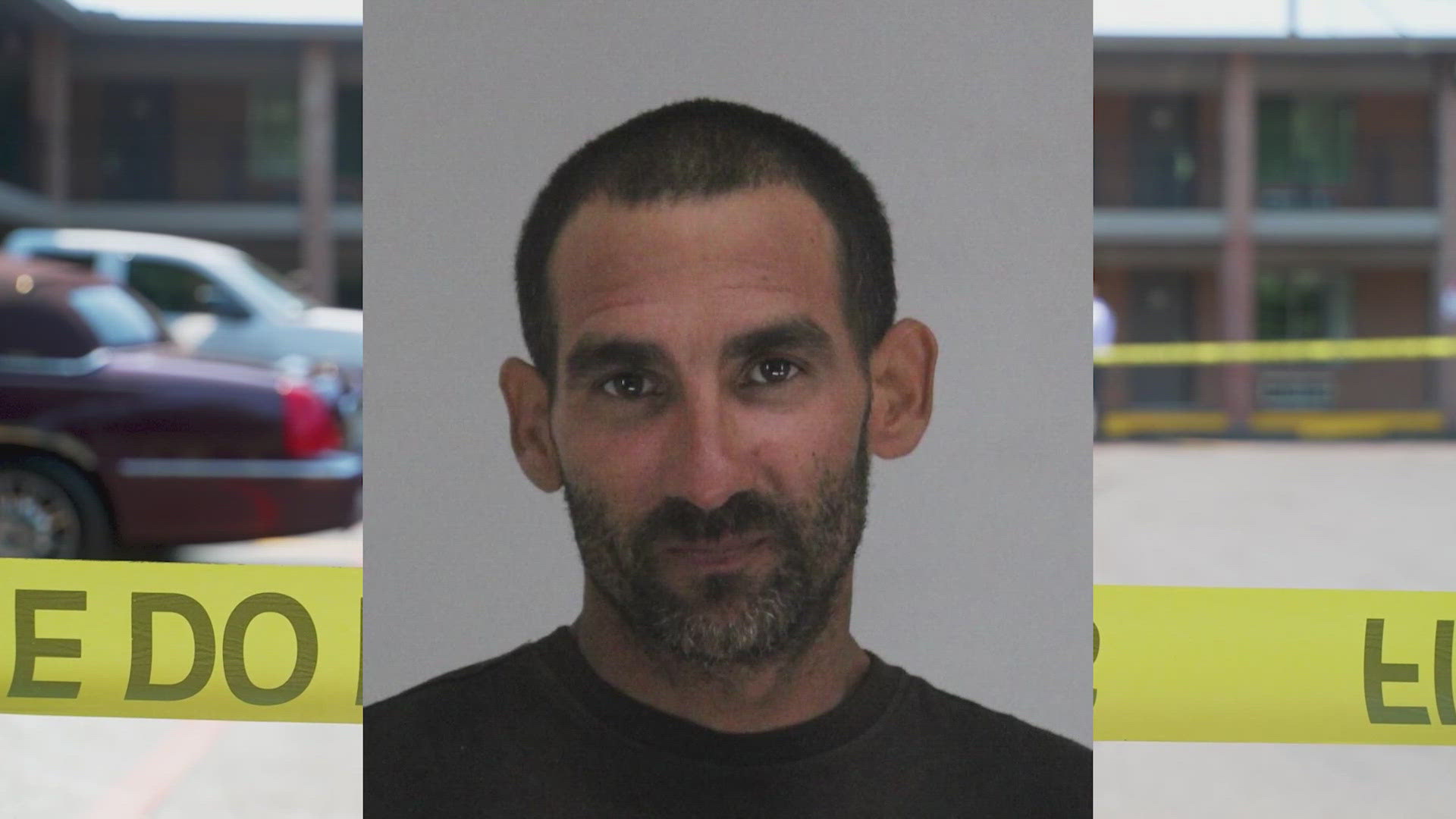 A person was beheaded at a Dallas motel on Wednesday morning, and a suspect is in custody, police say. Both have now been identified.