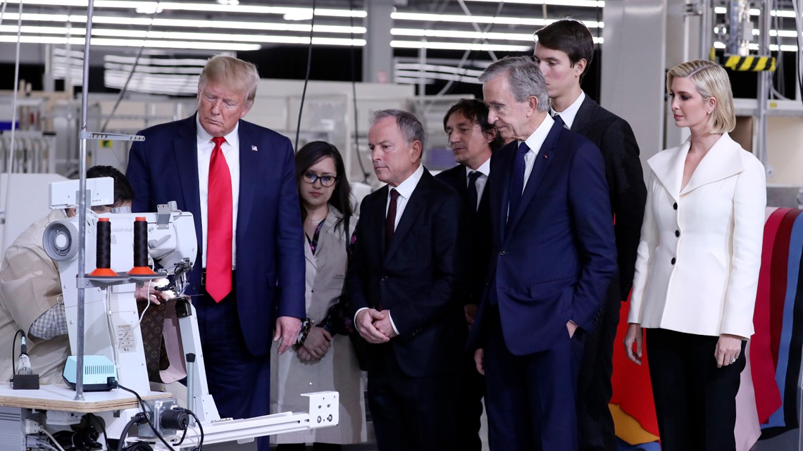 Trump visits Louis Vuitton factory in Texas before campaign rally | nrd.kbic-nsn.gov
