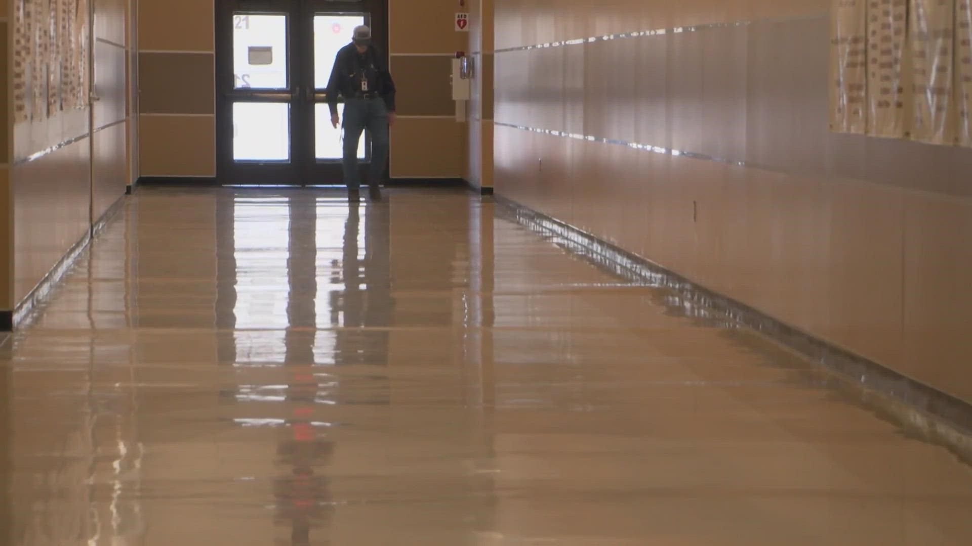 "Mr. James" started working as a custodian at Callisburg High School because his rent increased and he couldn't afford it.