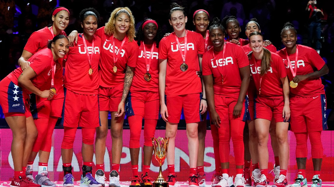 Tim AS memenangkan Piala Dunia Bola Basket wanita di Sydney
