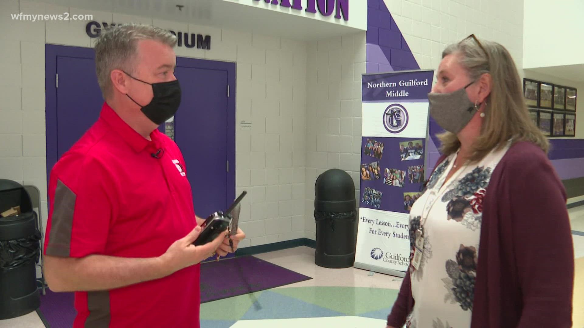Guilford Education Alliance gives Eric Chilton the chance to be principal for a day at Northern Guilford Middle School.