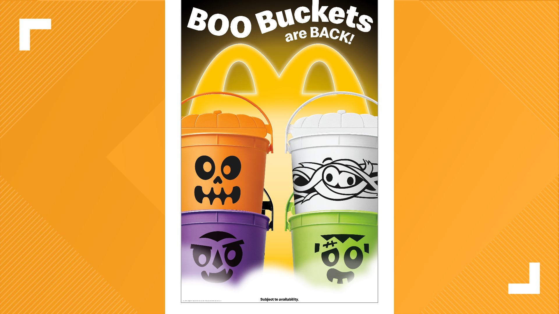 Mcdonald S Halloween Buckets Happy Meal Pails Return Tuesday News Com