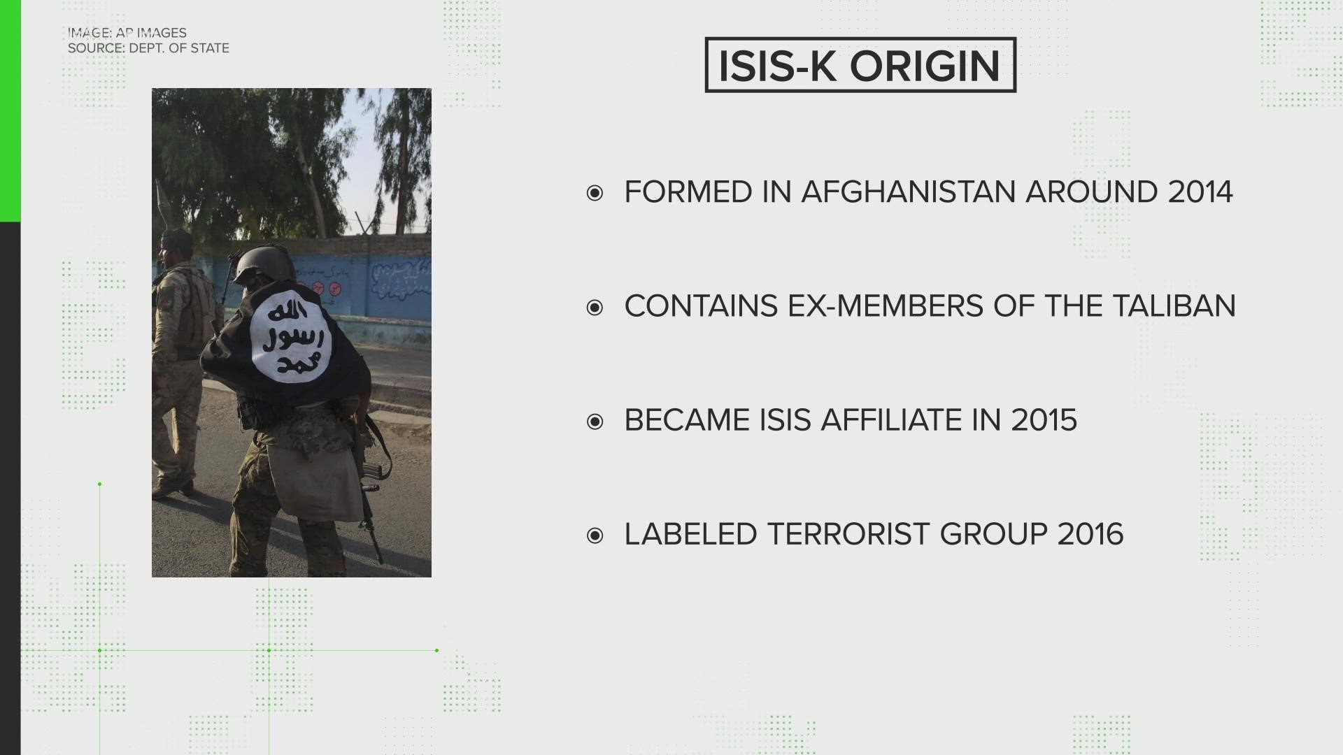The terrorist organization operates in the area of Afghanistan, Pakistan, and Iran it calls "Khorasan."