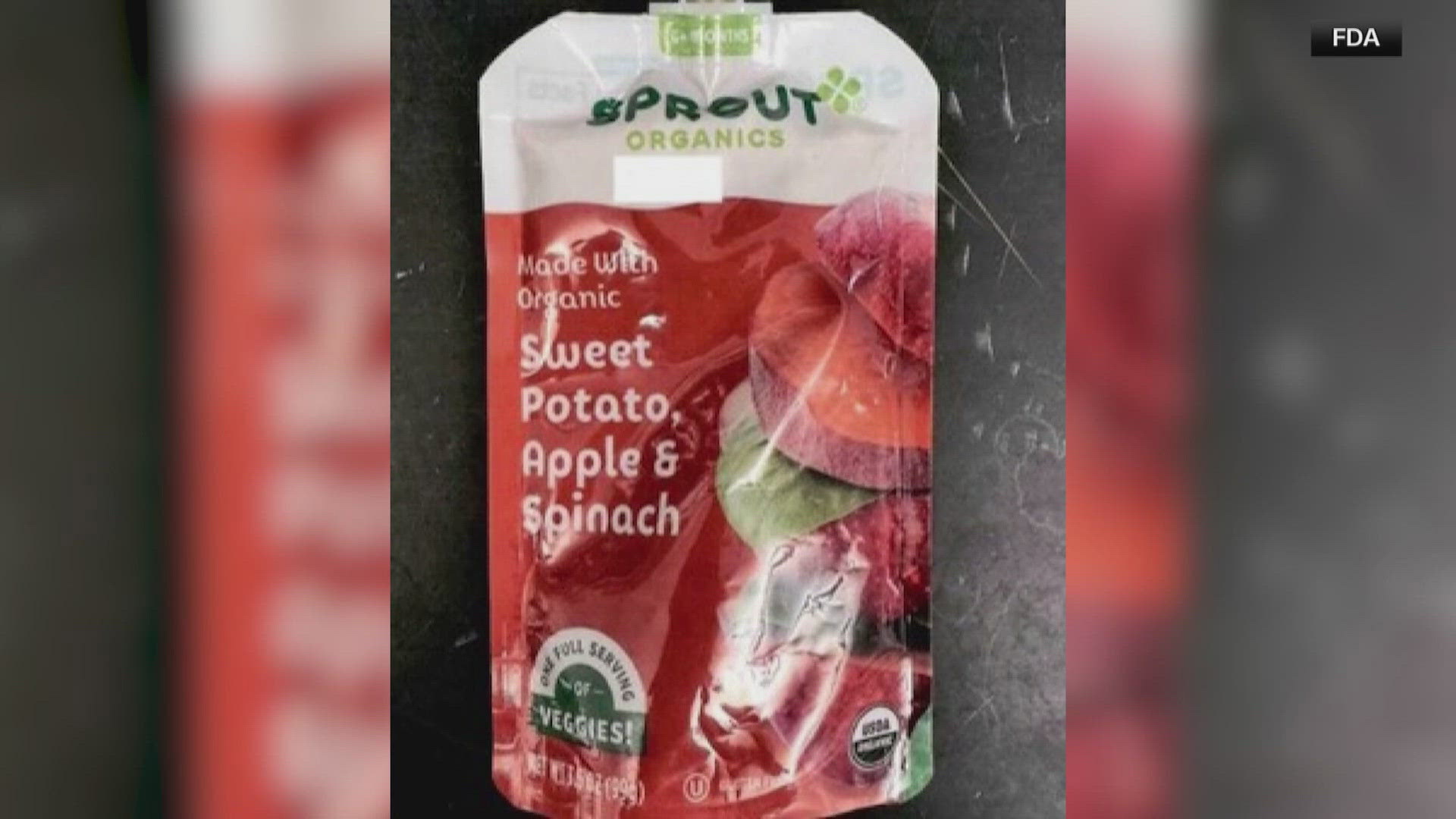 Sprout Organics expands recall of baby food pouches sold at Walgreens and other stores due to possible elevated lead. No illnesses reported.