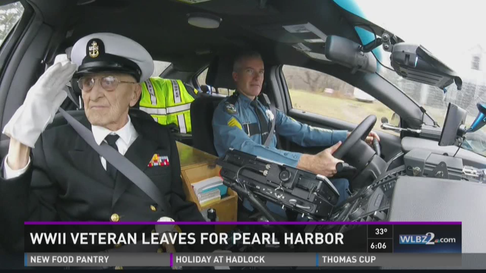 WWII veteran leaves for Pearl Harbor
