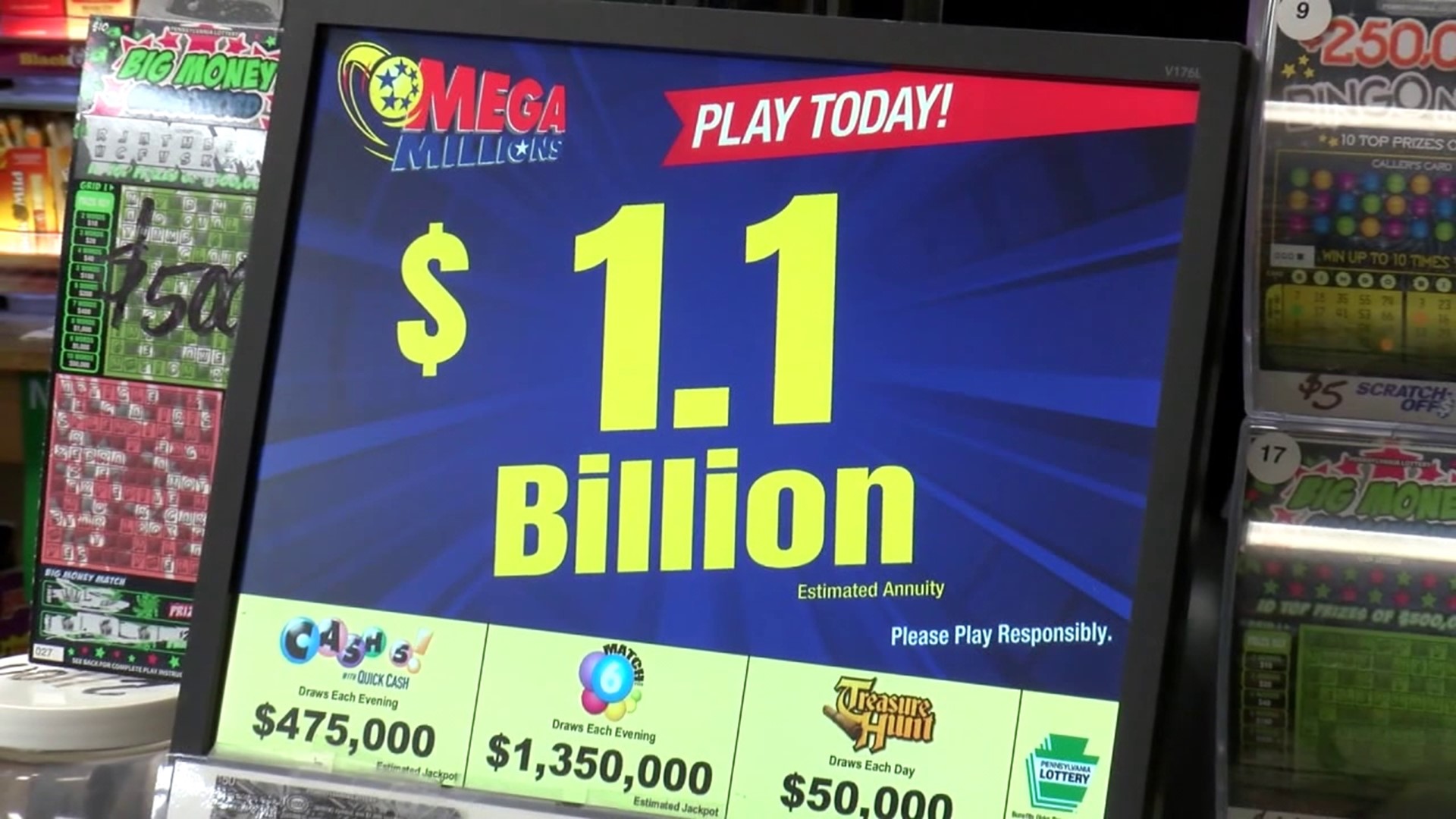 Mega Millions Los números ganadores del sorteo del 10 de enero
