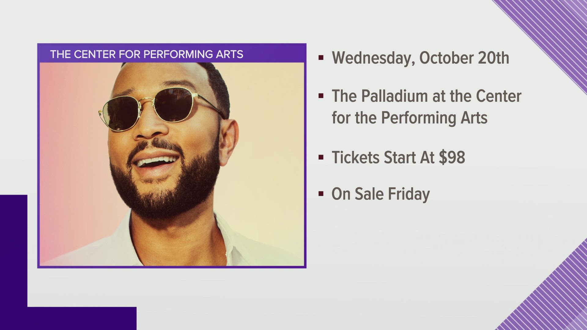 Tickets go on sale Friday.