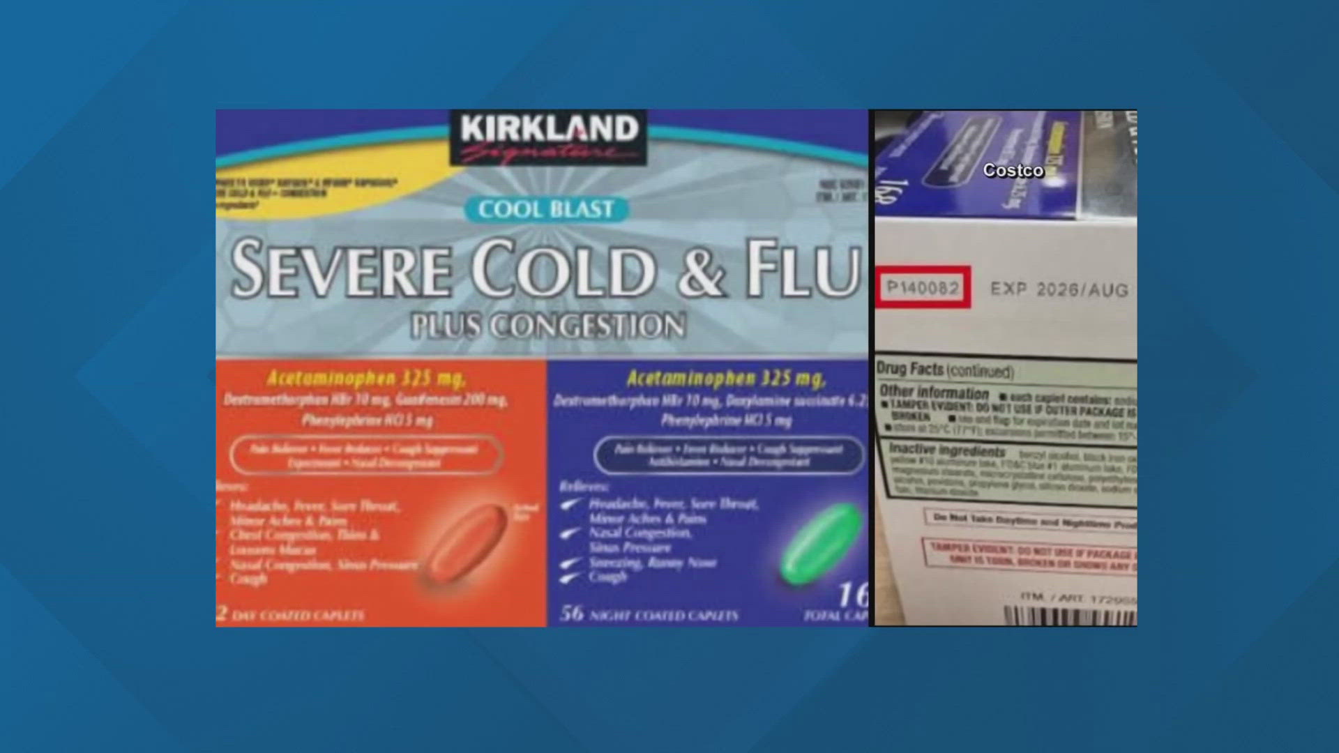 Costco says the recalled items would have been purchased between Oct. 30 and Nov. 30, 2024.