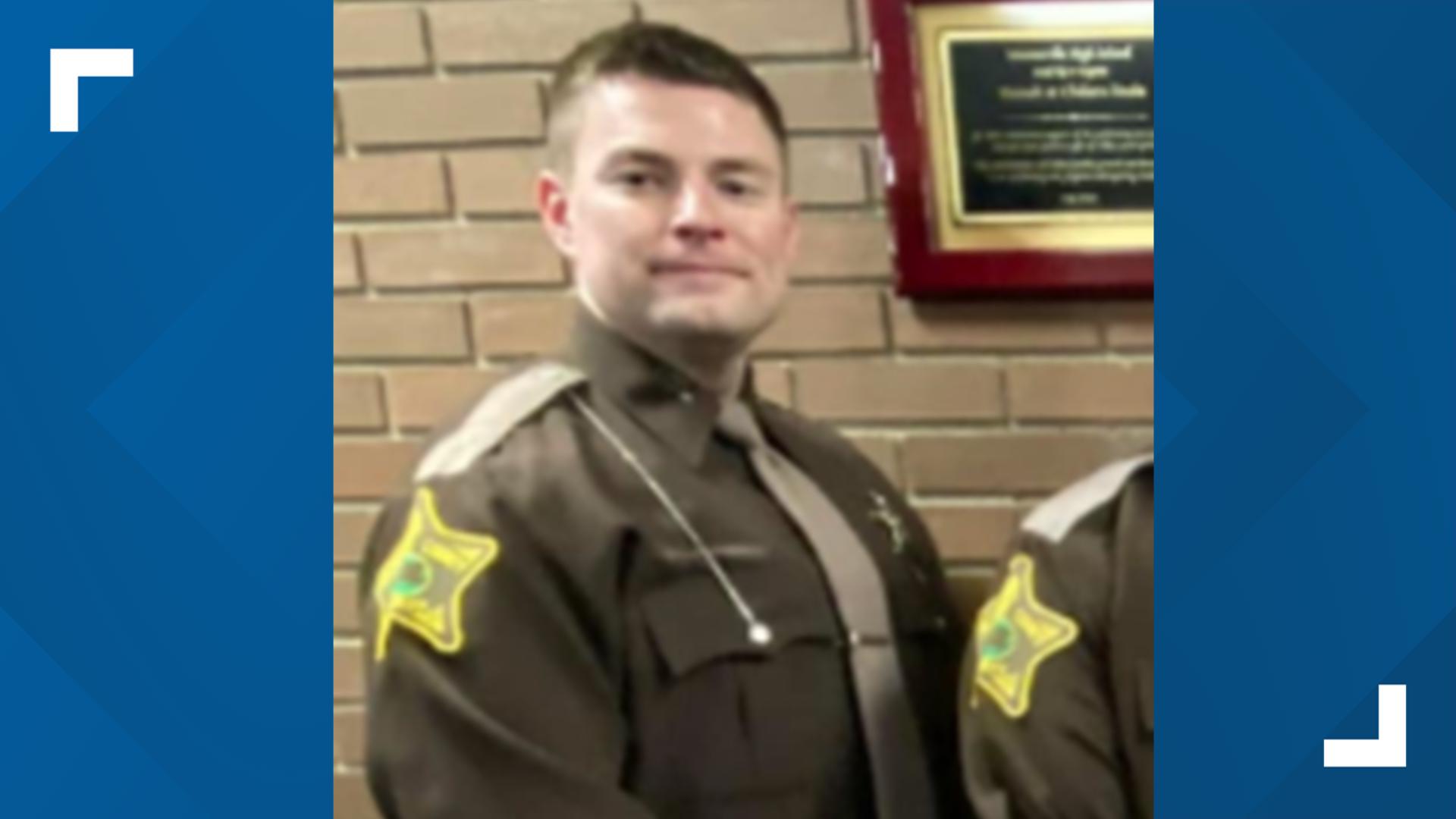 Delaware County Sheriff's Corporal Blake Reynolds was killed in a crash while helping a stranded semi driver on I-69 early Wednesday morning.