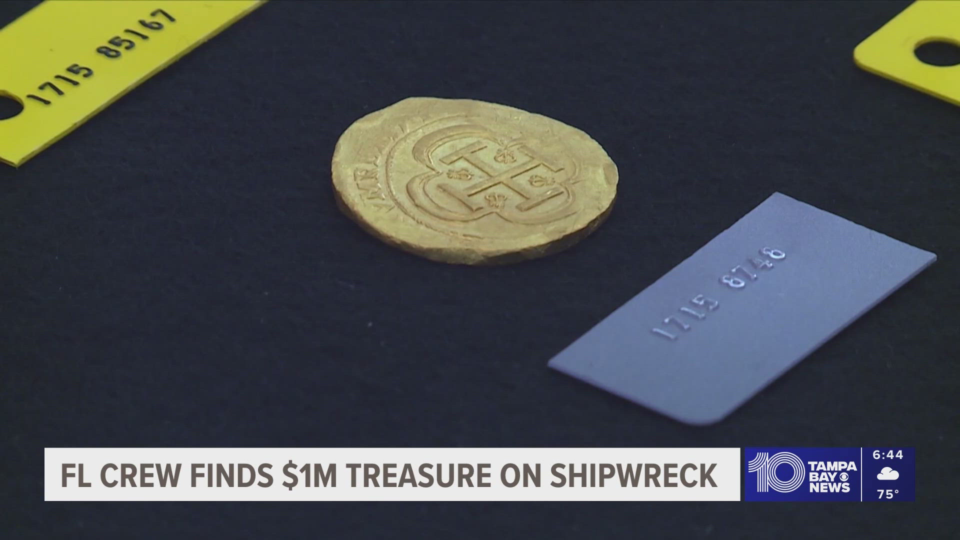 A crew found a treasure worth more than $1 million on a shipwreck. 