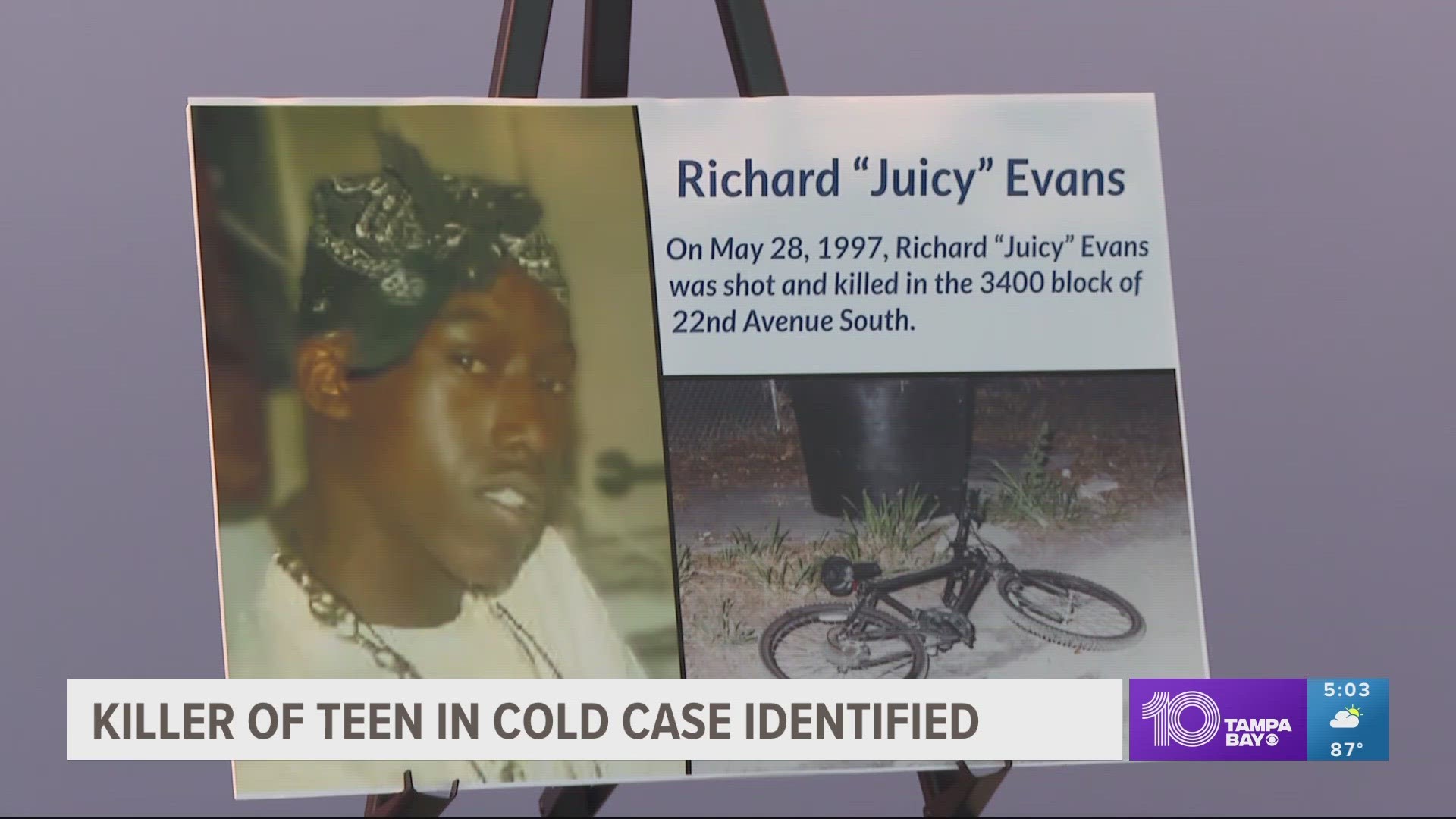 In addition to identifying the woman known as the "Trunk Lady," police solved the 1997 murder of Richard "Juicy" Evans.