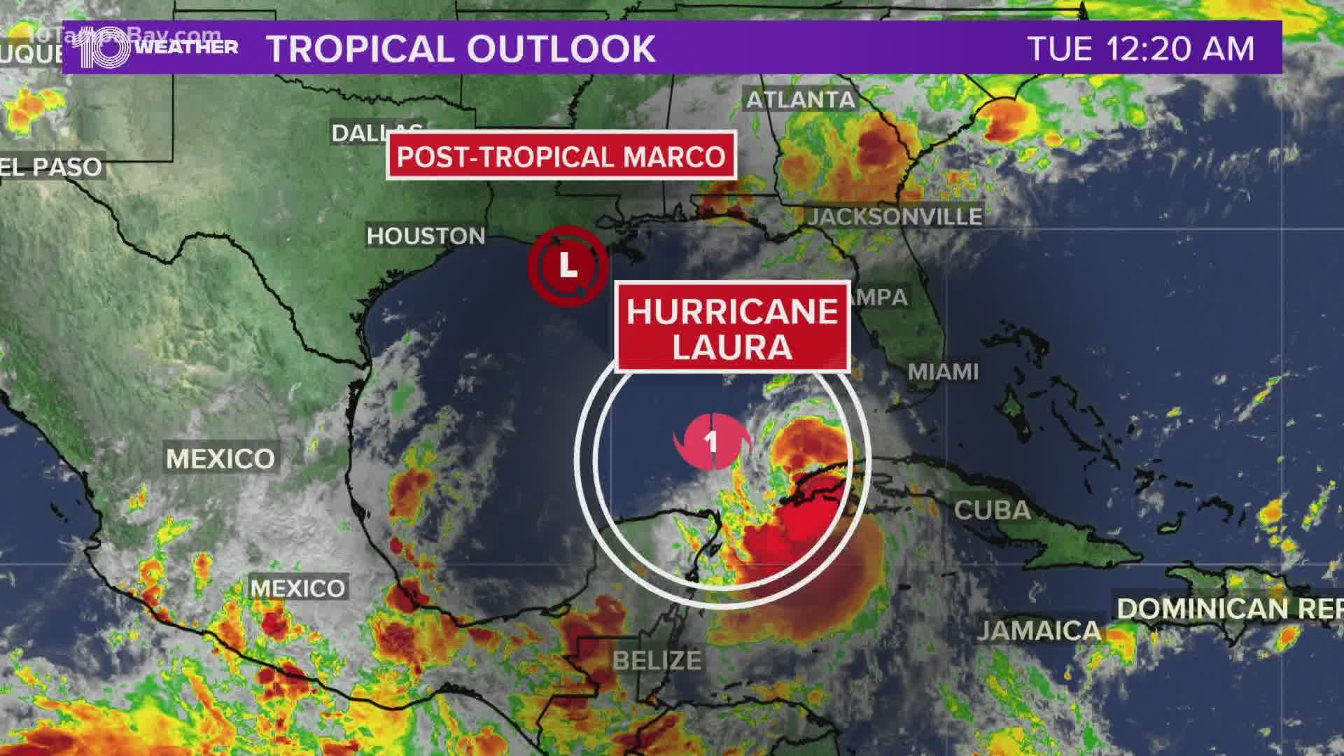 Tracking Hurricane Laura: Latest forecast for Texas, Louisiana | 12news.com