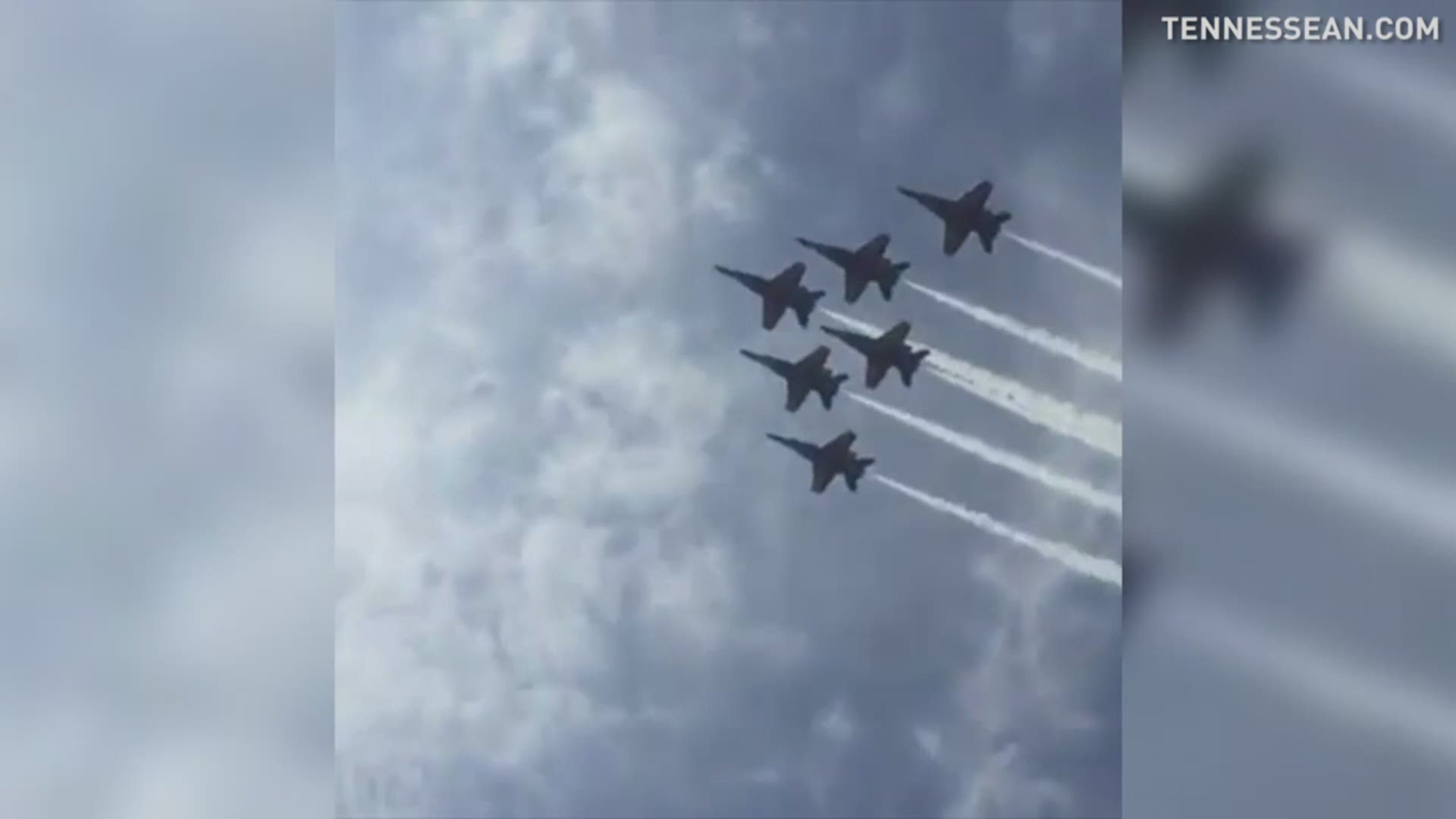 A Blue Angels jet crashed just after takeoff during a practice flight just outside Nashville. Crowds gathered to watch the Blue Angels fly over Nashville, before the crash.