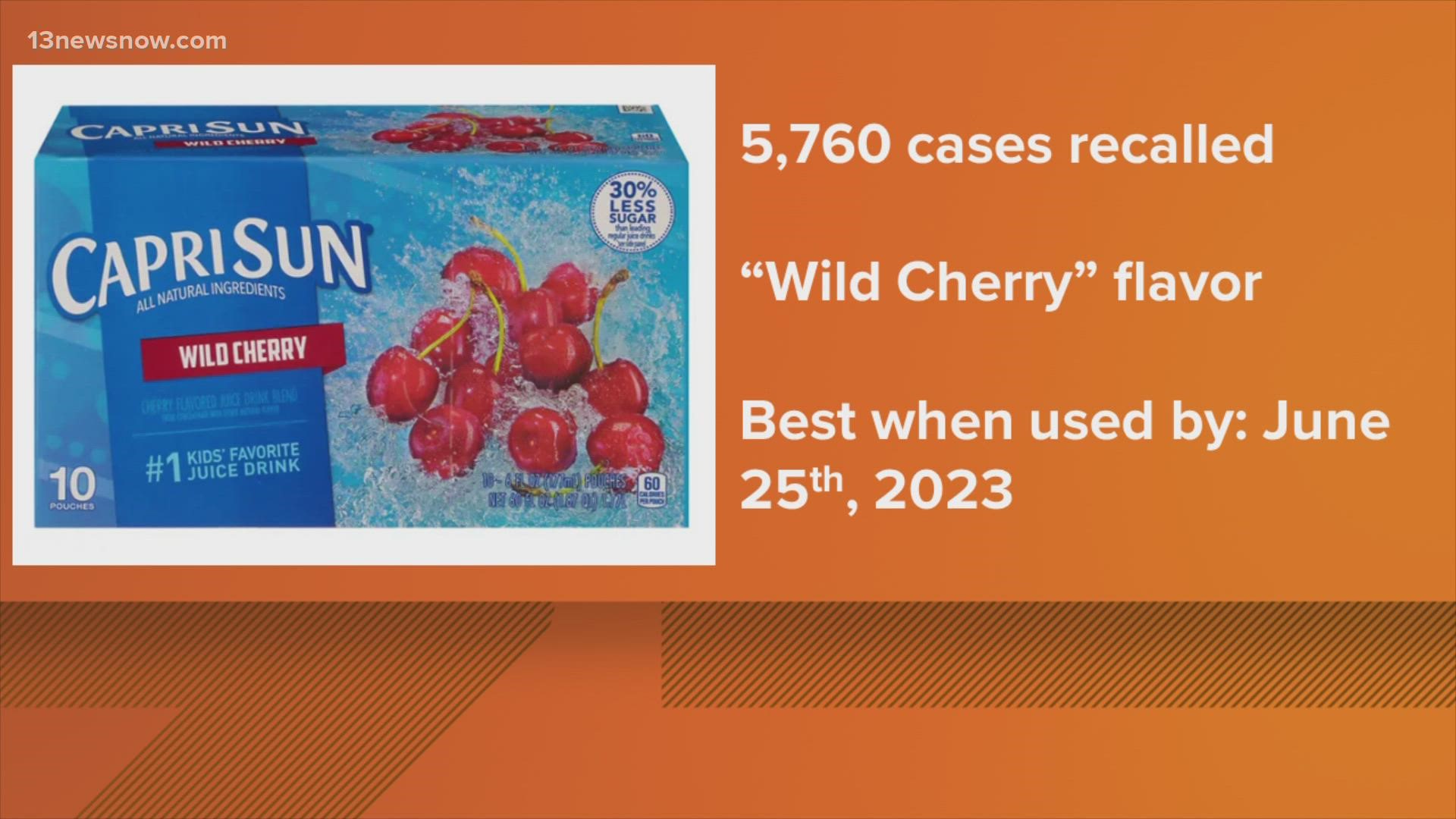 Customers started to complain about the flavor of the 'Wild Cherry' option. Producers discovered that some of the drinks had cleaning solution in them.
