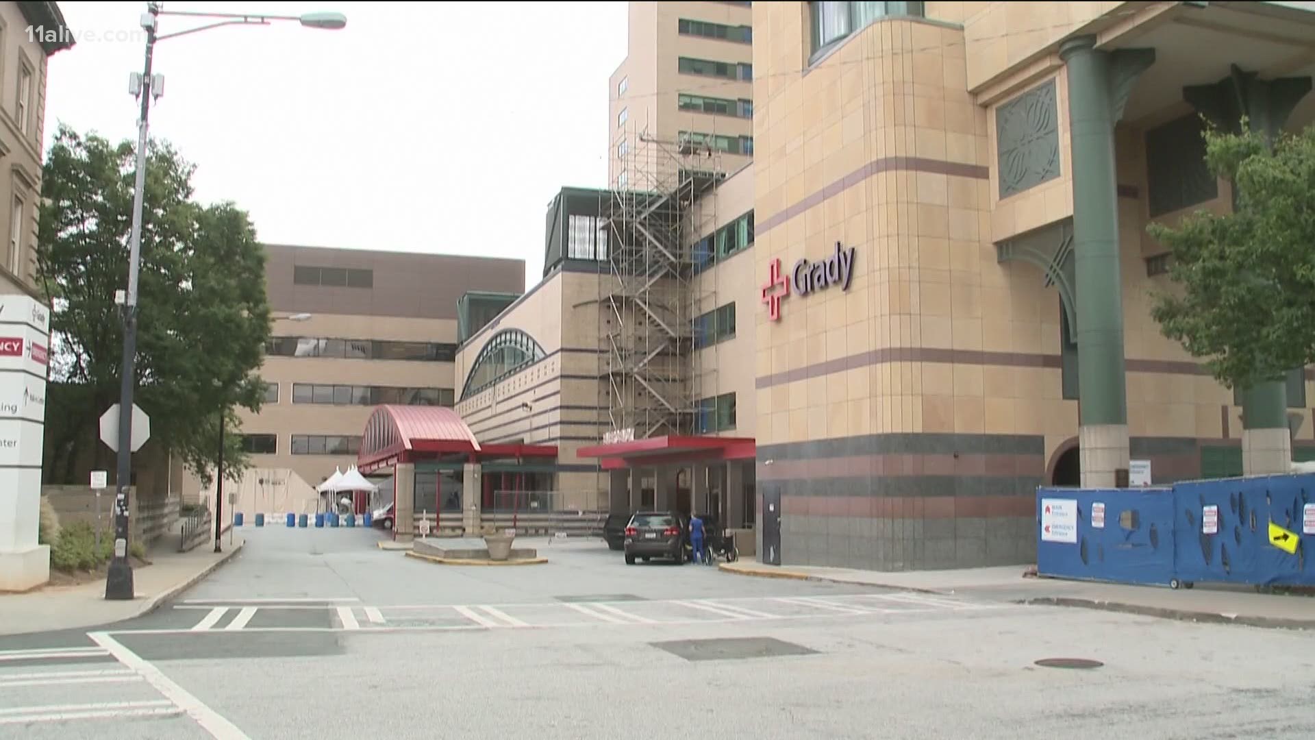 Grady Hospital says it's beginning to fill up.