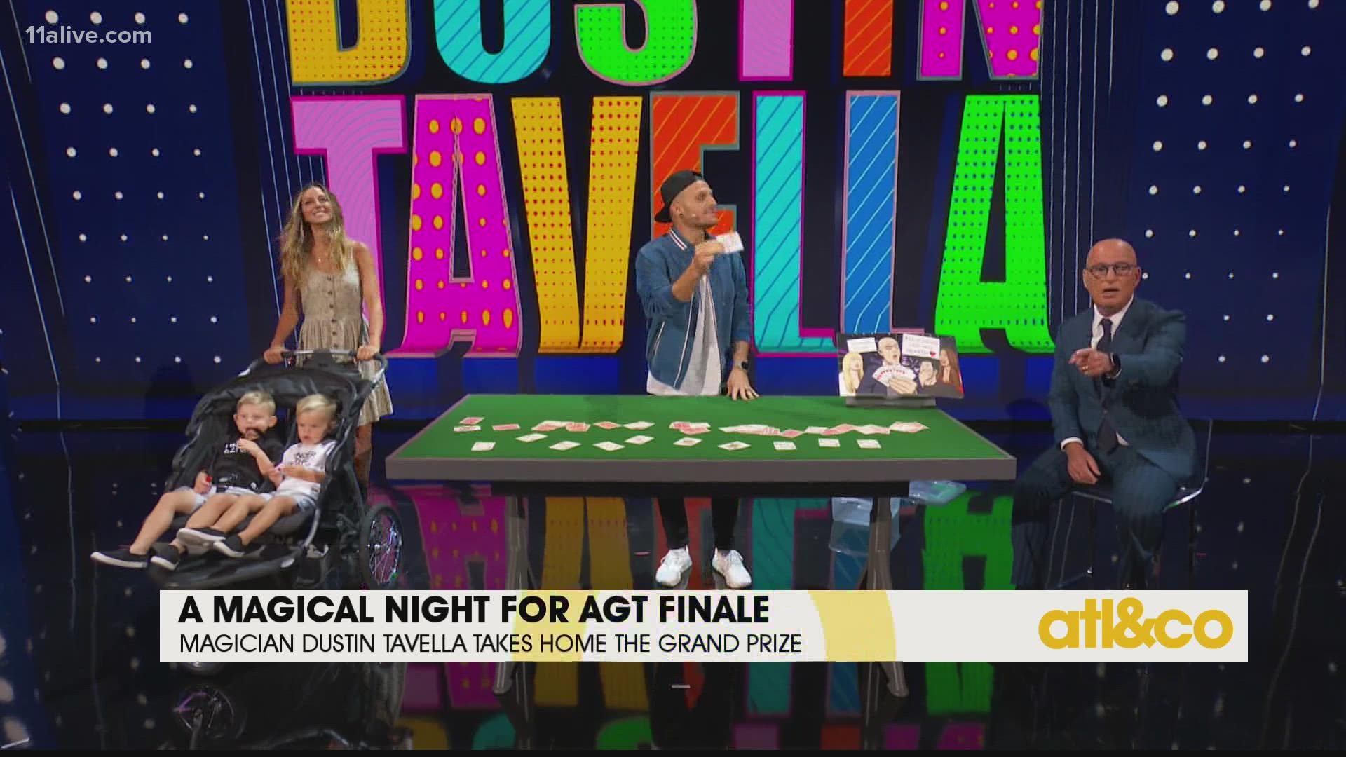 Magician Dustin Tavella chats with Christine on A&C, just after his big win on 'America's Got Talent'