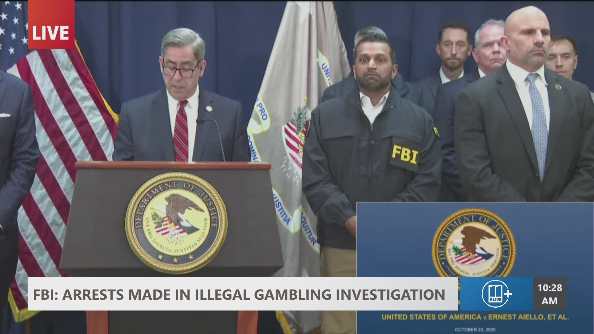 Federal prosecutors announce charges in the FBI’s gambling probe involving Chauncey Billups and Terry Rozier, saying their "luck has run out."