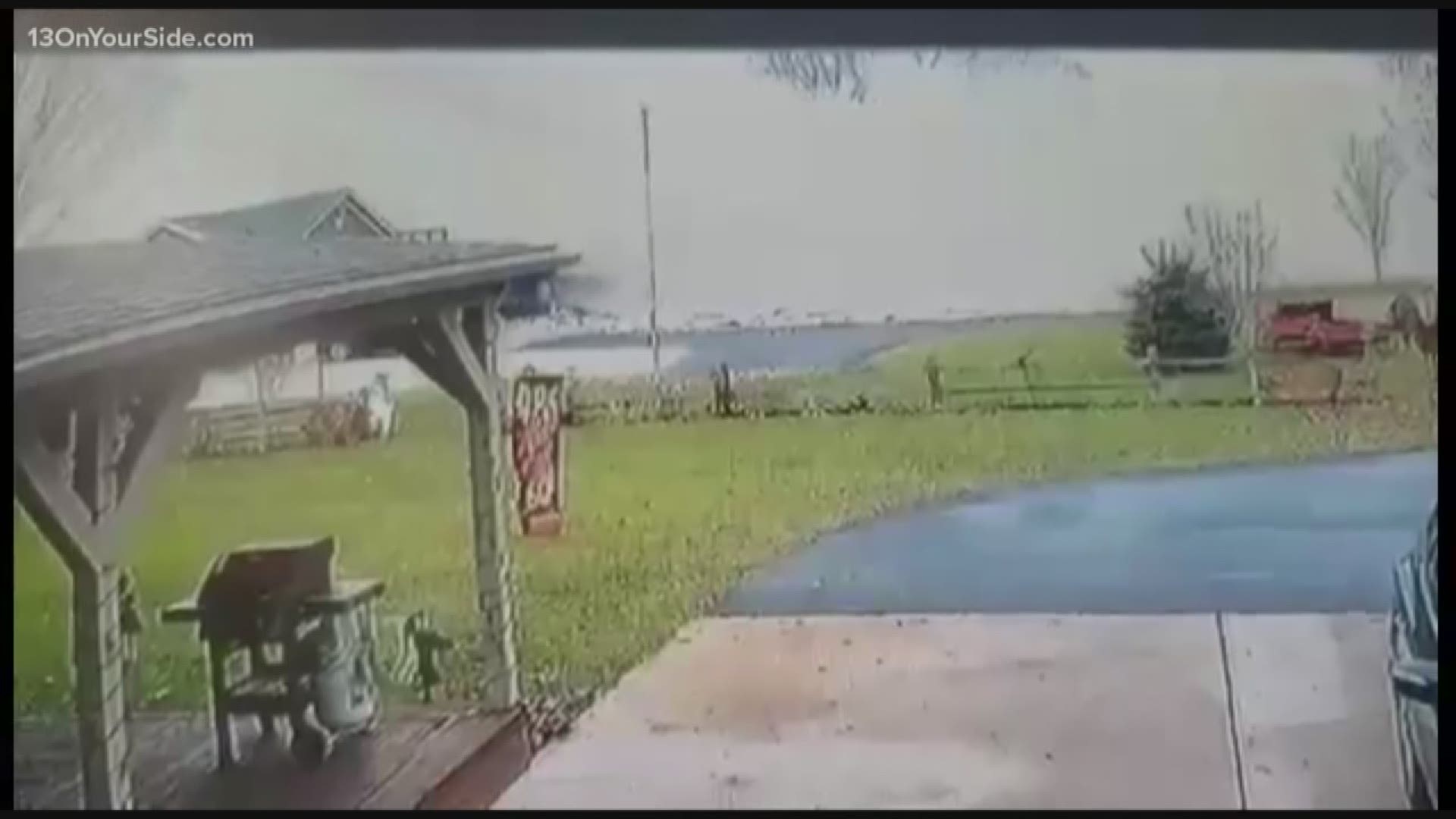 Surveillance video of the home that exploded earlier this week has been released by the family involved.
