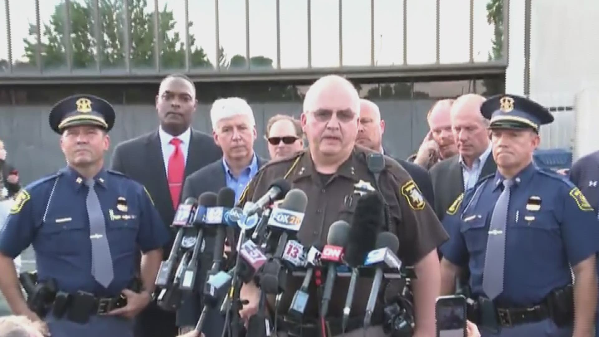 Members of the Berrien County Sheriff's Department detail how the shooting occurred at the courthouse Monday, July 11, 2016.